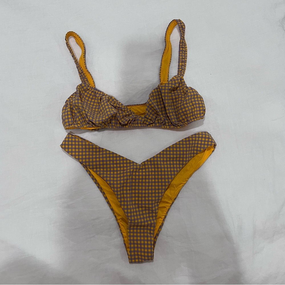 NEVER WORN - WeWoreWhat - Checkered Bikini Bottom